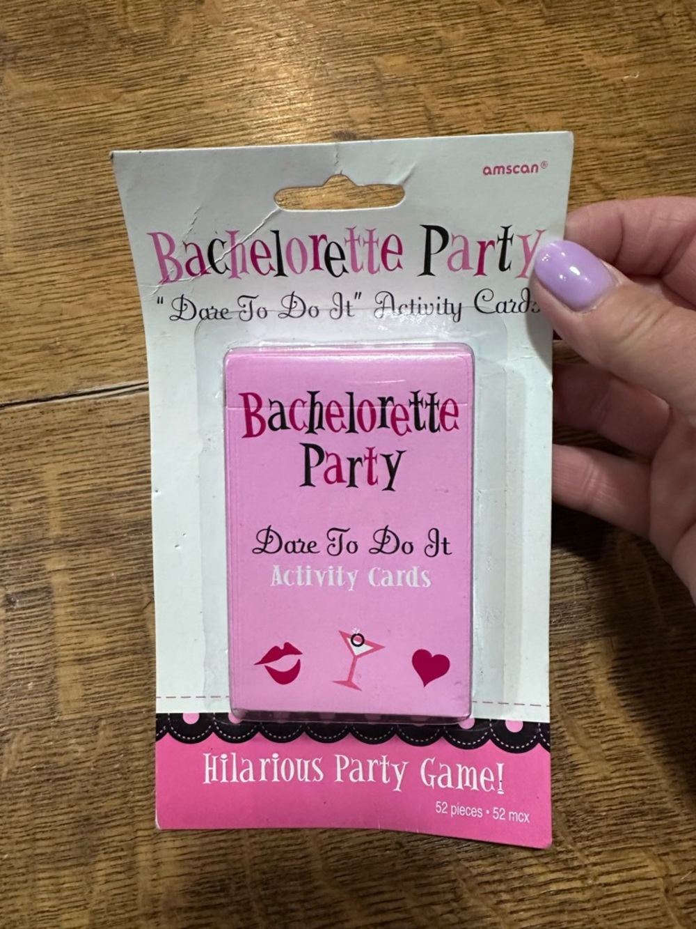 Amscan Pink Bachelorette Party Dare To Do It Activity Cards
